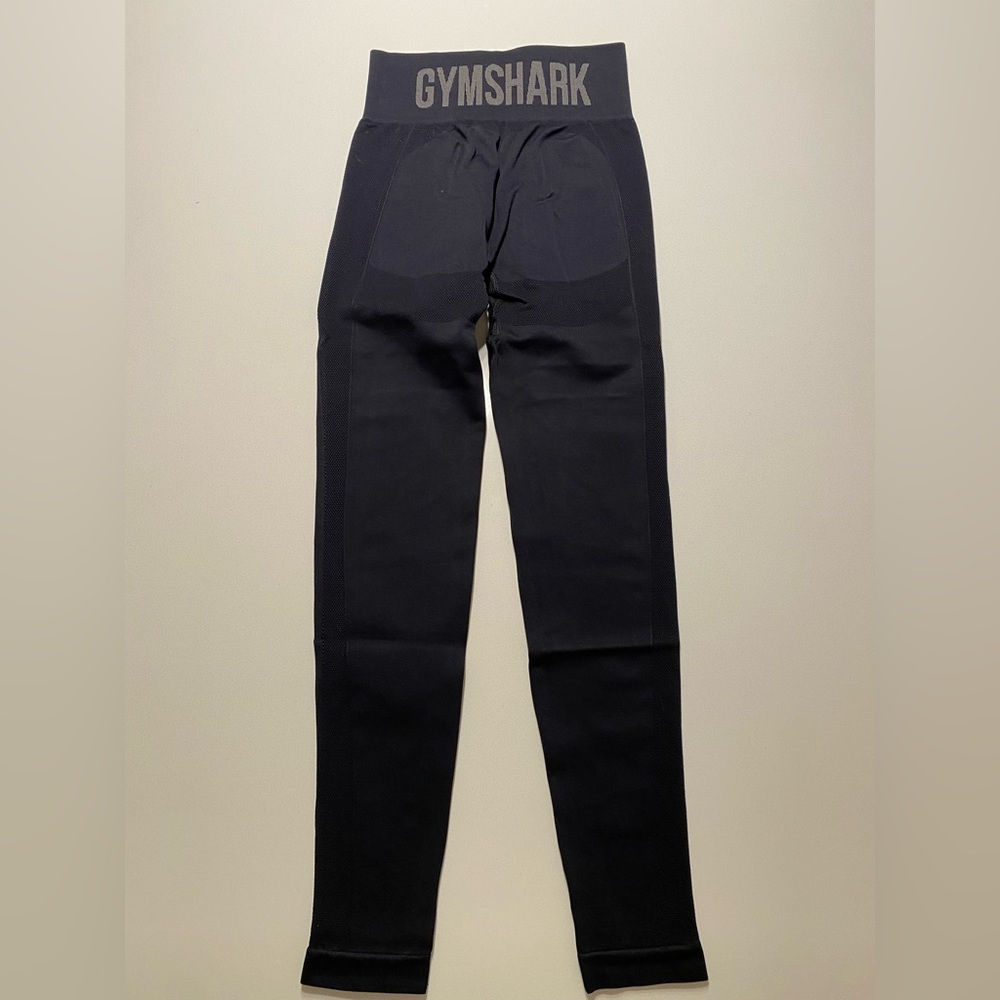 Gymshark Flex High Waisted Leggings - Black/Charcoal - Size Small